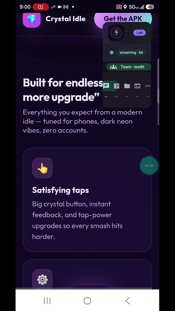 Finished app running